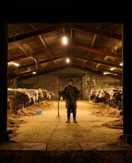 Farmer Marresquete Nolan, 20, poses for a portrait on a cattle farm.