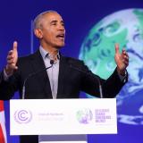 Former U.S. President Barack Obama delivered a magnetic speech during COP26 on November 8, 2021.