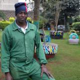 Charles Gachanga CEO of the Dandora transformation league, poses for a photo in a community garden, in the Dandora suburb of Nairobi, Kenya, August 6, 2021.