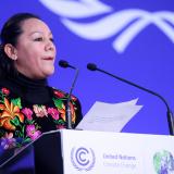 Mexico's Secretary of Environment and Natural Resources, Maria Luisa Albores Gonzalez spoke at COP26 on November 10, 2021.