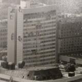 The destroyed Parliament building is seen in Sarajevo, Bosnia, in 1994.