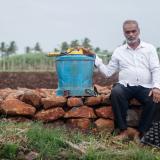 Farmer and agrochemical worker Annasso More was diagnosed with peripheral neuropathy because of overexposure to toxins, making it difficult for him to walk. 