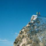 "Summit Thoughts of Atmospheric Microplastics," an illustration by William McCarthy