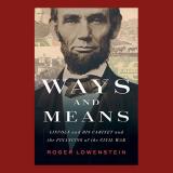a photo of Abraham Lincoln is used as the backdrop for a book cover
