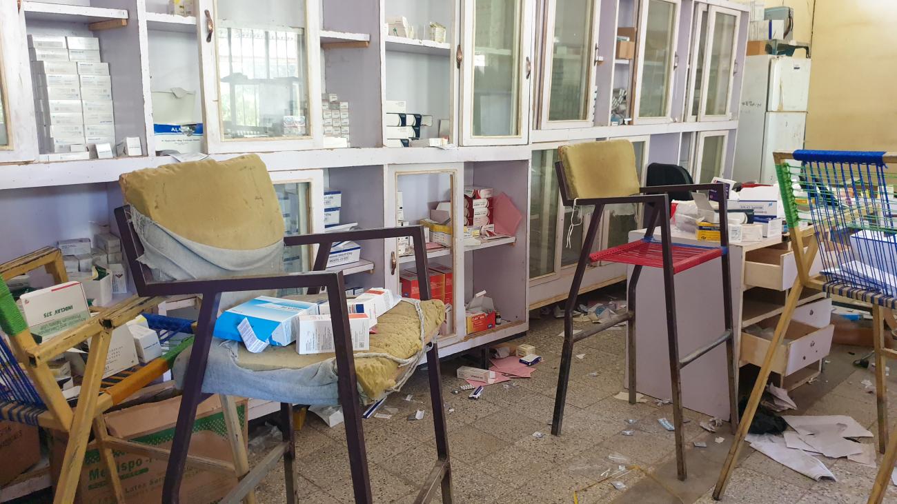 An abandoned central pharmacy at the Humera Hospital in Tigray, Ethiopia, on November 15, 2020.