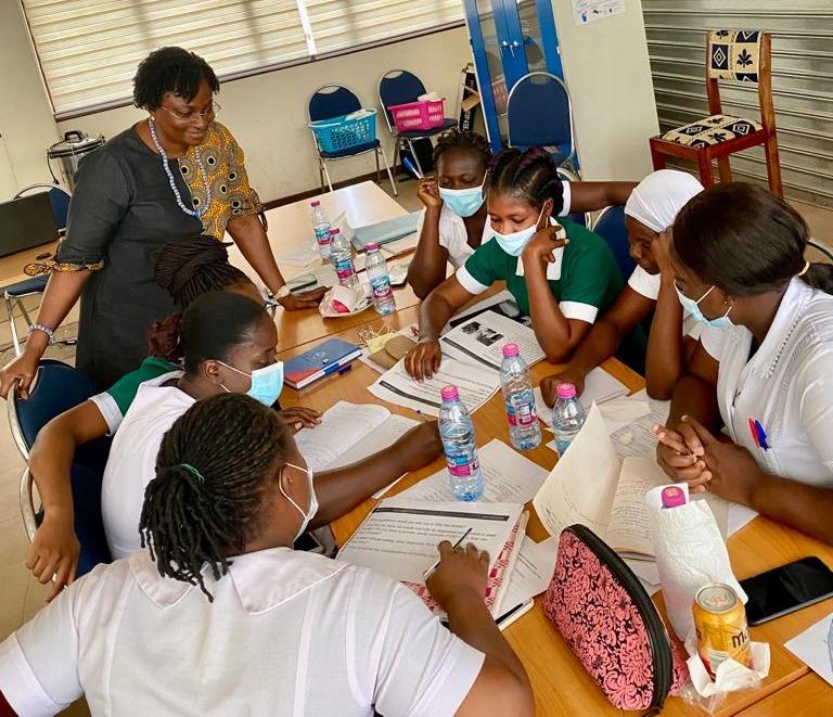 Women create action plans for FGS at their local health center in Ghana