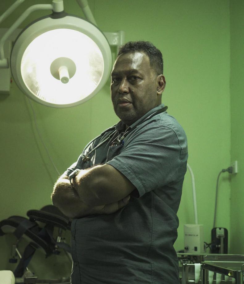 Dudley Baerodo, a surgeon working in Honiara Solomon Islands