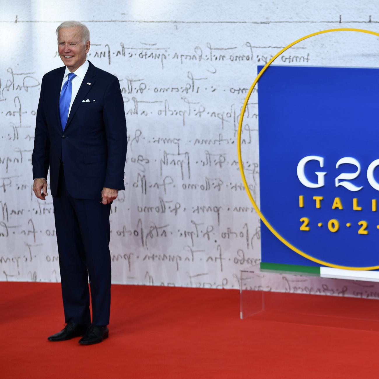 U.S. President Joe Biden attends the G20 Summit in Rome, Italy, on October 30, 2021. 