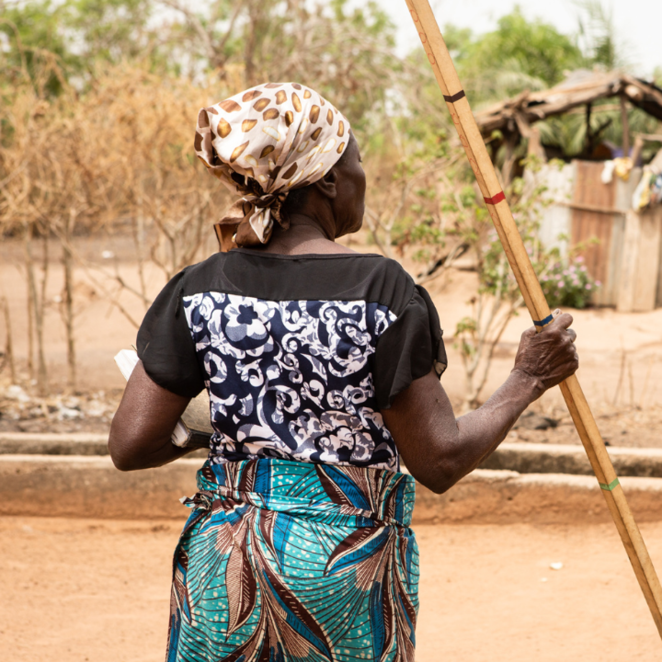 Agnes Kalié, a health worker, gives out a drug treatment to prevent against one of the debilitating neglected tropical diseases.