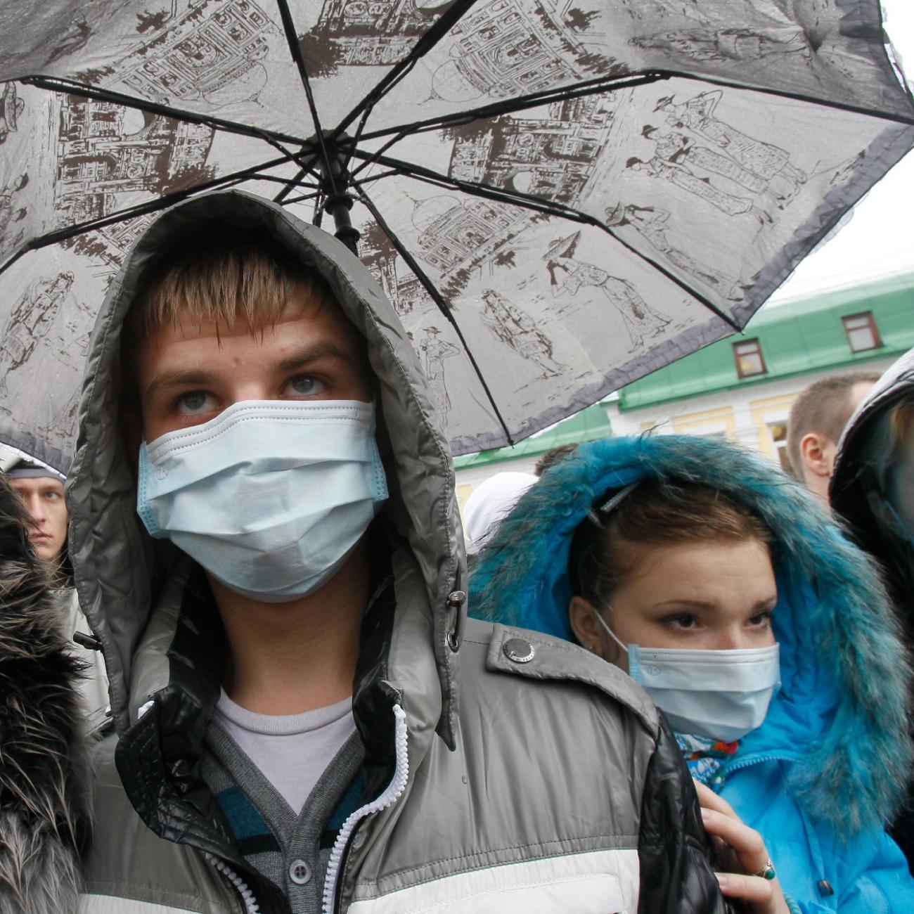 Activists and patients living with HIV, tuberculosis and viral hepatitis attend a rally "Ukraine Under Quarantine" in Kiev November 13, 2012. 
