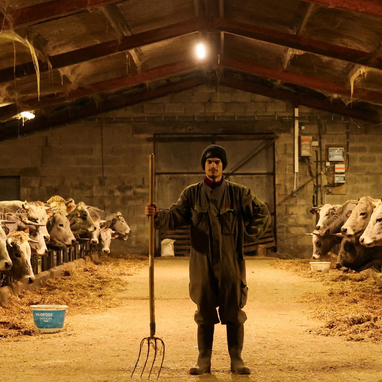 Farmer Marresquete Nolan, 20, poses for a portrait on a cattle farm.