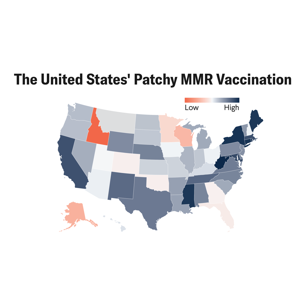The United States' Patchy MMR Vaccination