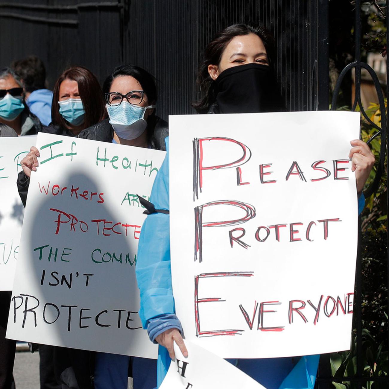 nurses protest