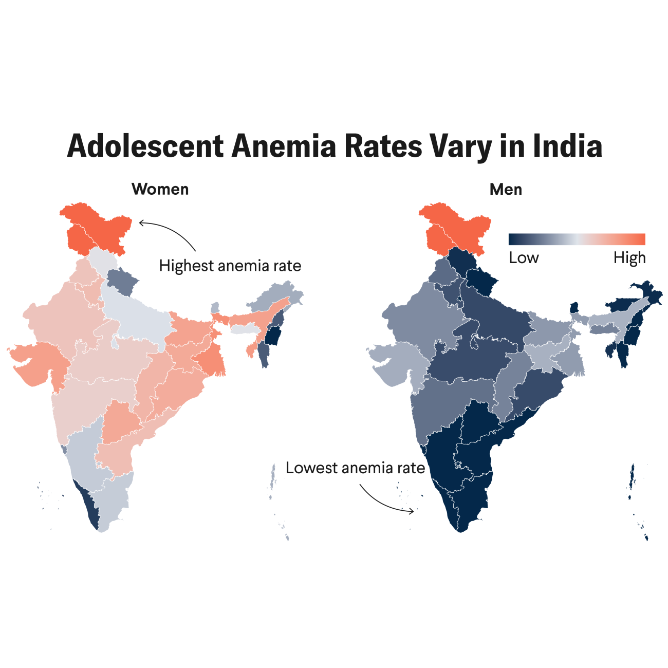 Adolescent Anemia Rates Vary in India