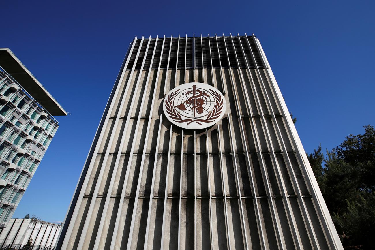 The headquarters of the World Health Organization in Geneva, Switzerland, May 18, 2020. The photo shows the WHO HQ. REUTERS/Denis Balibouse