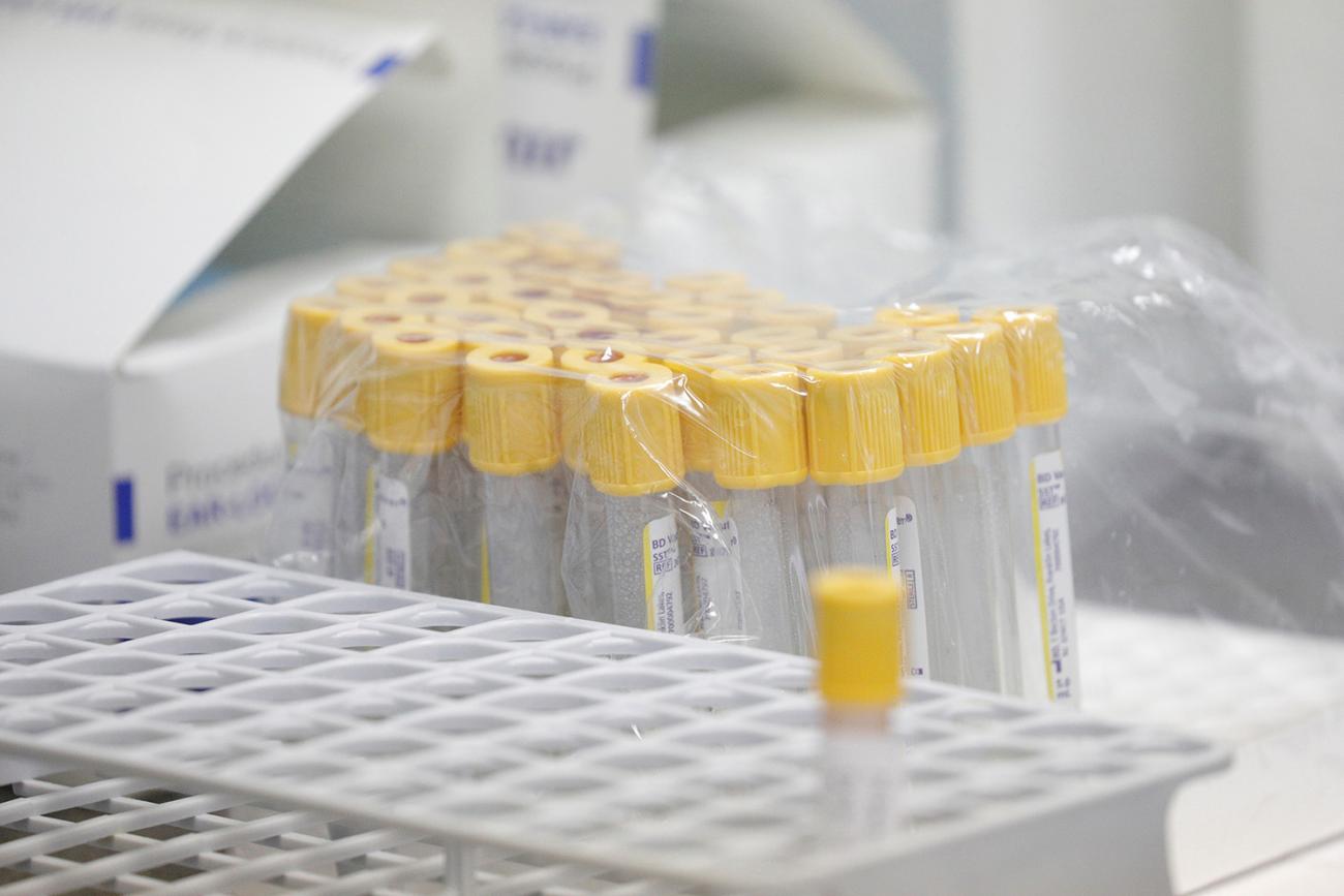 Data reporting exists but is "woefully inadequate and regrettably incomplete," like these mostly empty COVID-19 testing kits at the CDC serology testing site in Washington, DC, on June 16, 2020. REUTERS/Tom Brenner