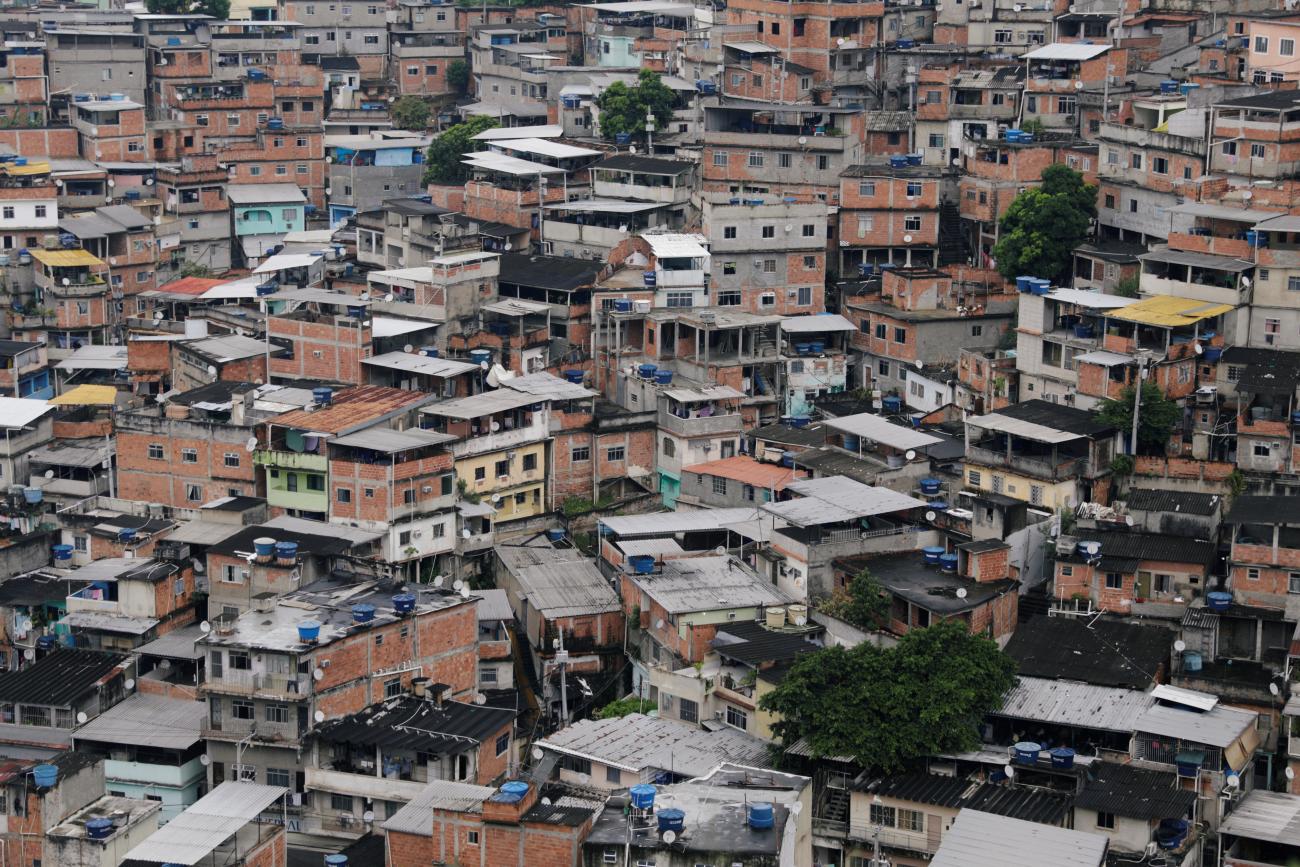 A general view of Alemao slums complex during the coronavirus disease outbreak in Rio de Janeiro, Brazil on March 22, 2020.