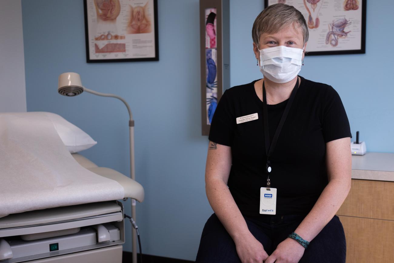 Collette Oliver-Soleil, health center manager at Planned Parenthood, poses for a picture.