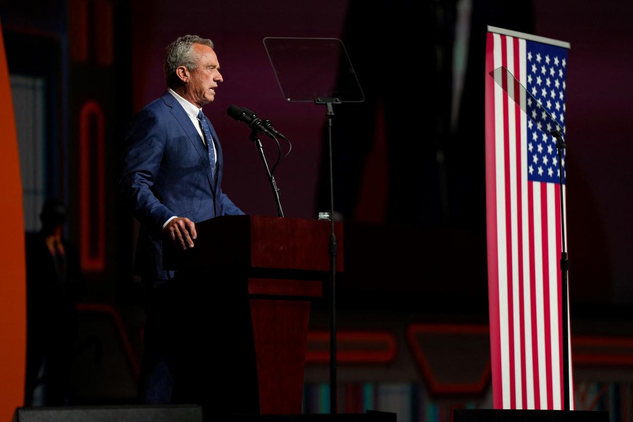 Robert F. Kennedy Jr speaks at Bitcoin 2024 in Nashville, Tennessee, U.S. July 26, 2024.