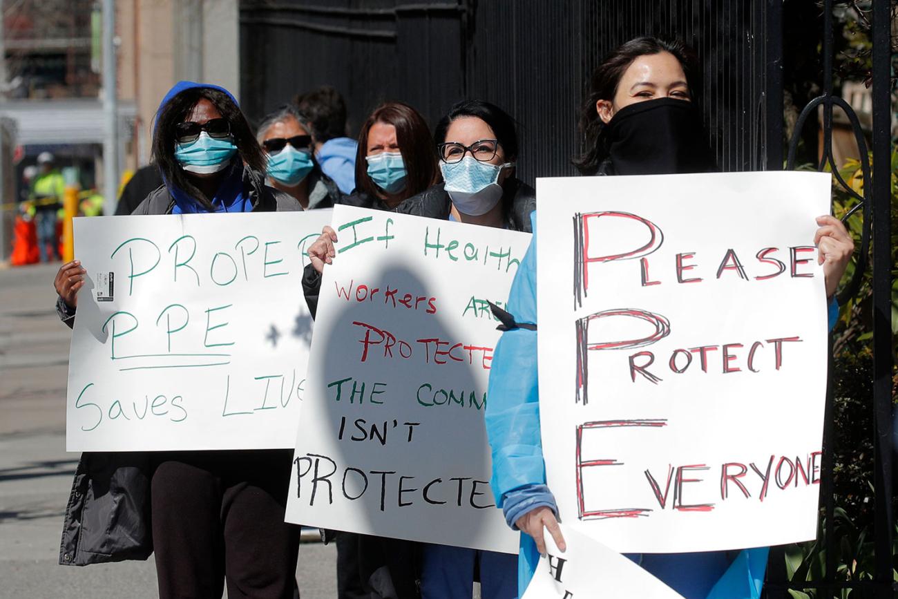 nurses protest