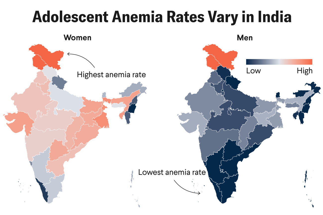Adolescent Anemia Rates Vary in India