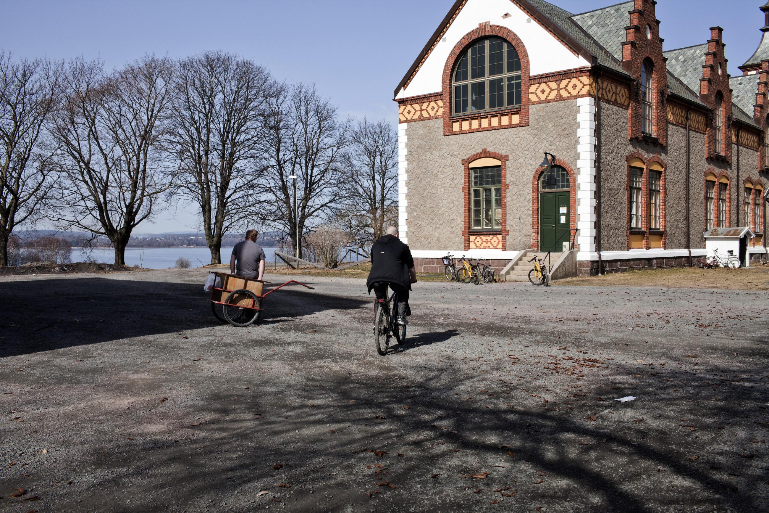 The old church of Bastøy island that now functions as a school for the inmates is seen on April 11, 2011.