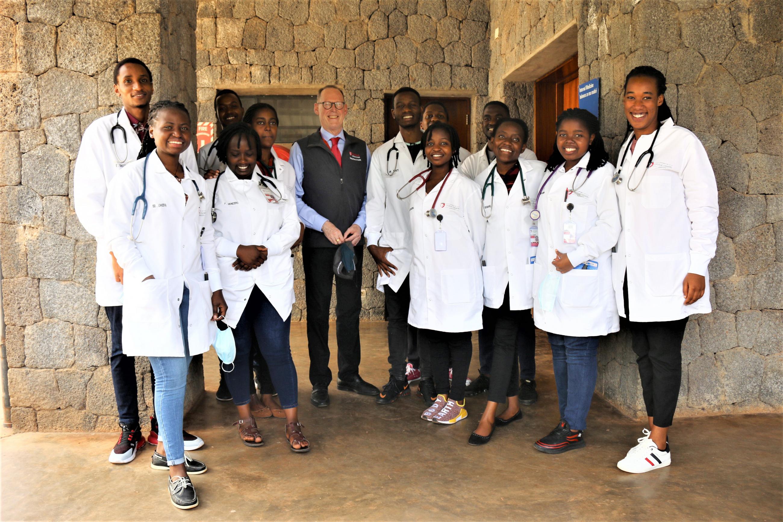 Paul Farmer on rounds at Butaro District Hospital.
