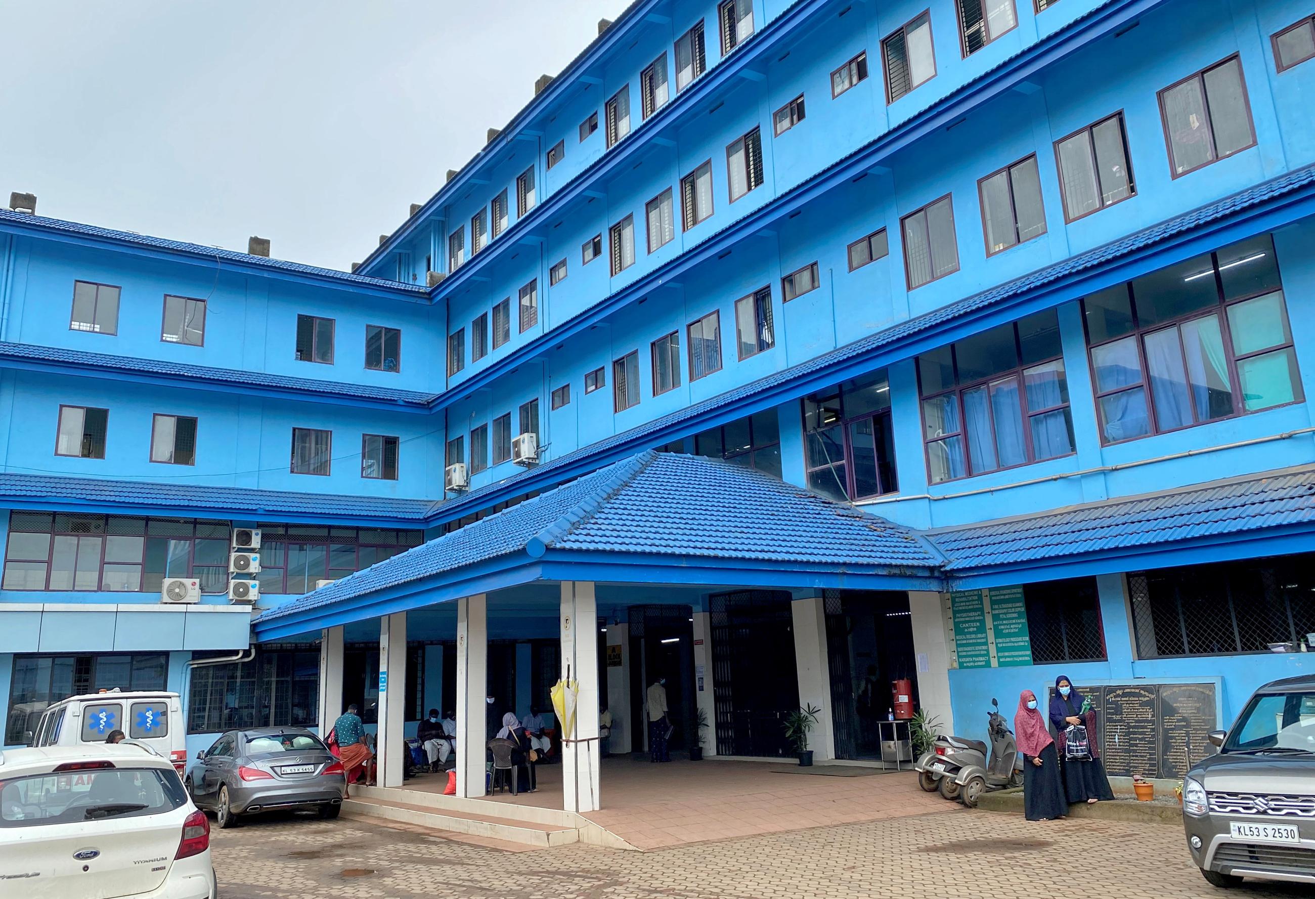 A general view of the Government Medical College Hospital in Manjeri, in the Malappuram district of the southern state of Kerala, India, on August 18, 2021.