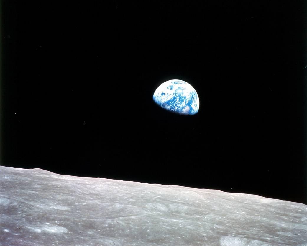 On Dec. 24, 1968, Apollo 8 astronauts Frank Borman, Jim Lovell, and Bill Anders became the first humans to orbit the Moon, and the first to witness the magnificent sight called "Earthrise." 