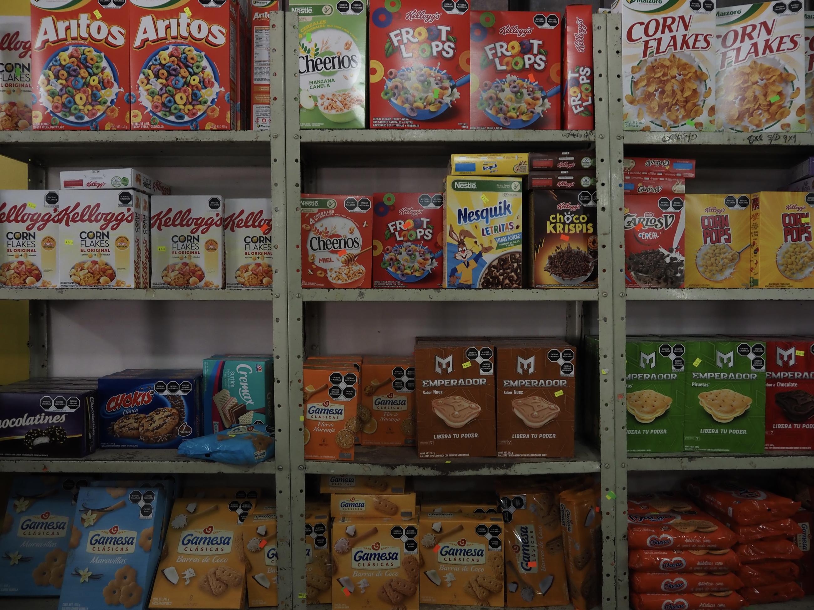 Cereal in Lopez's store. January, 2023.