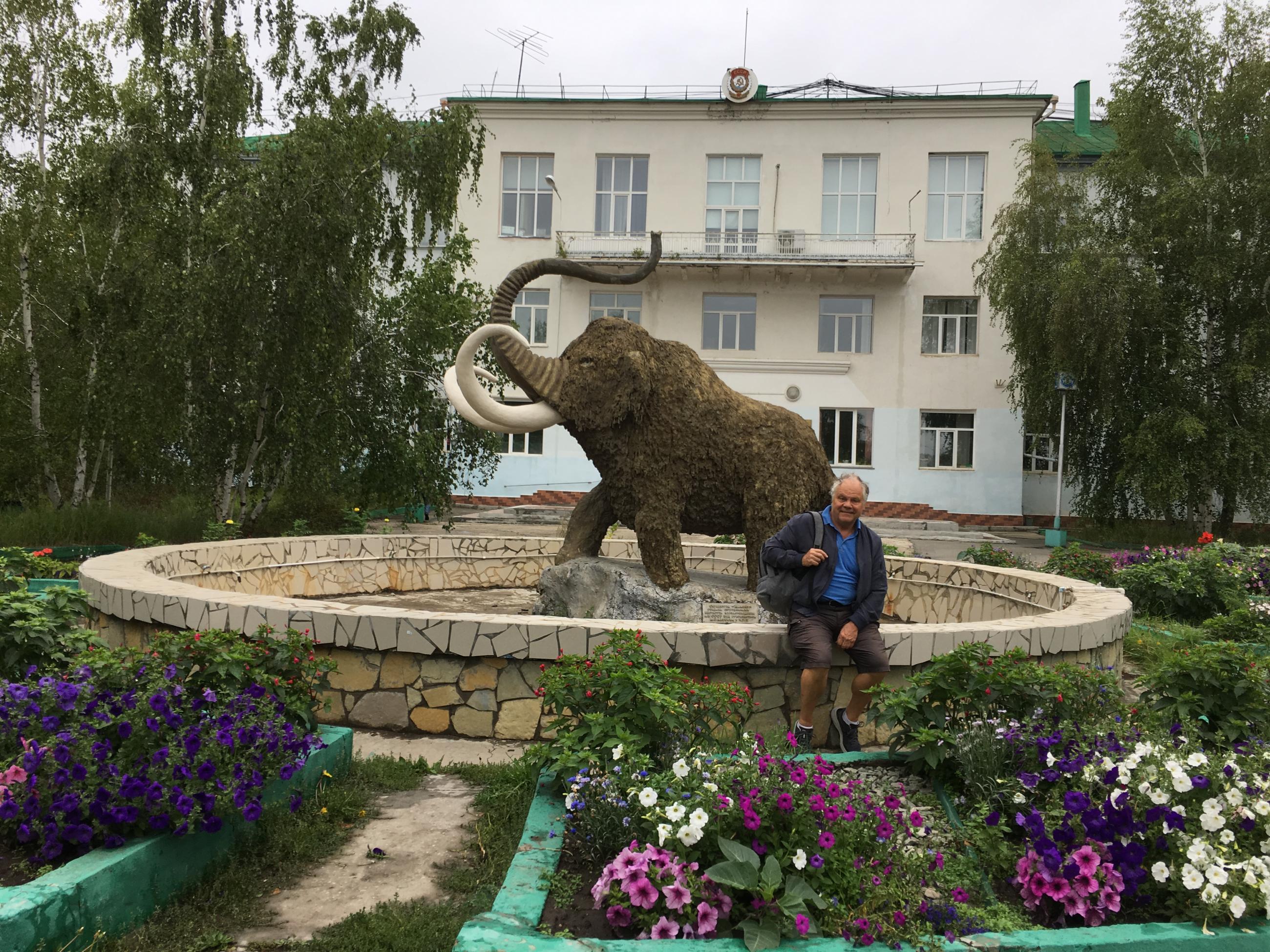 The author, Jean-Michel Claverie, in front of the Melnikov Permafrost Institute in Yakutsk, Republic of Sakha, Yakutia, Russia, in August 2019. Photo courtesy of Jean-Michel Claverie. 