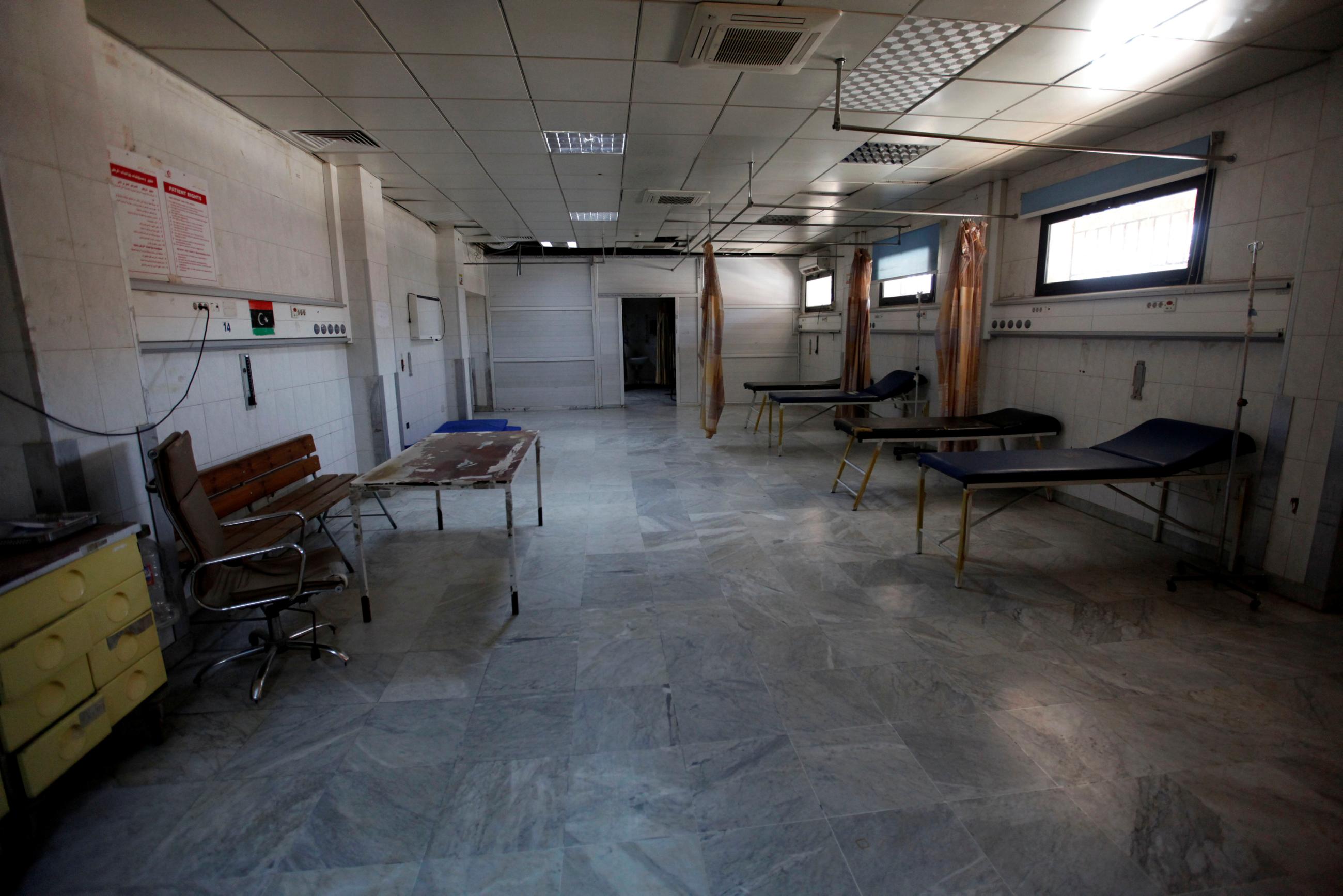 A view shows the closed emergency room 