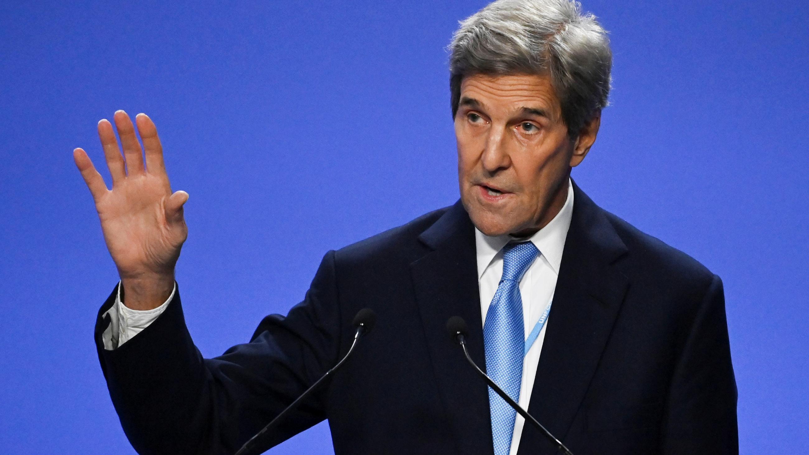 U.S. climate envoy John Kerry discusses a joint China and United States agreement on climate action during the second week of the conference.