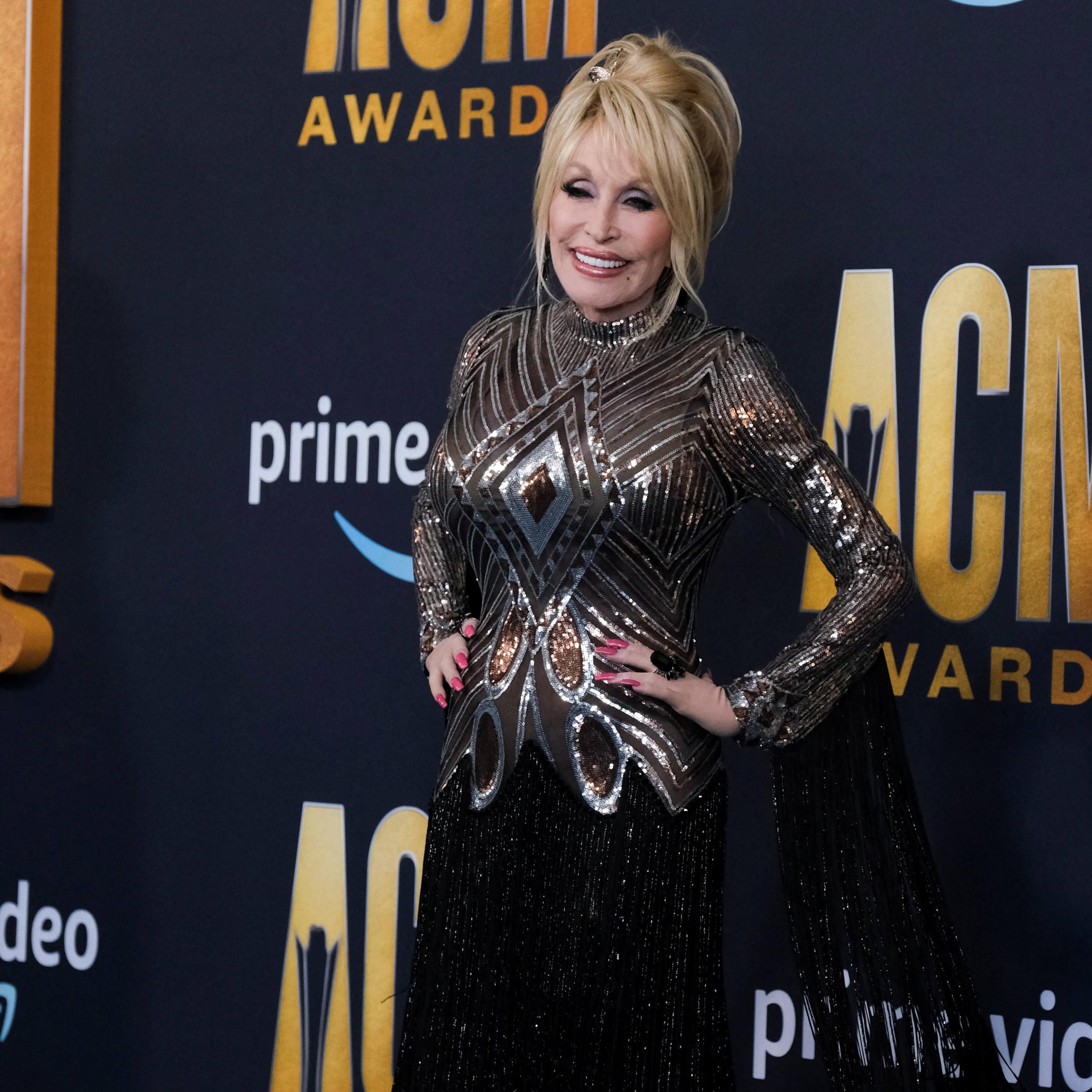 Dolly Parton attending the 57th Annual Academy of Country Music Awards in Las Vegas