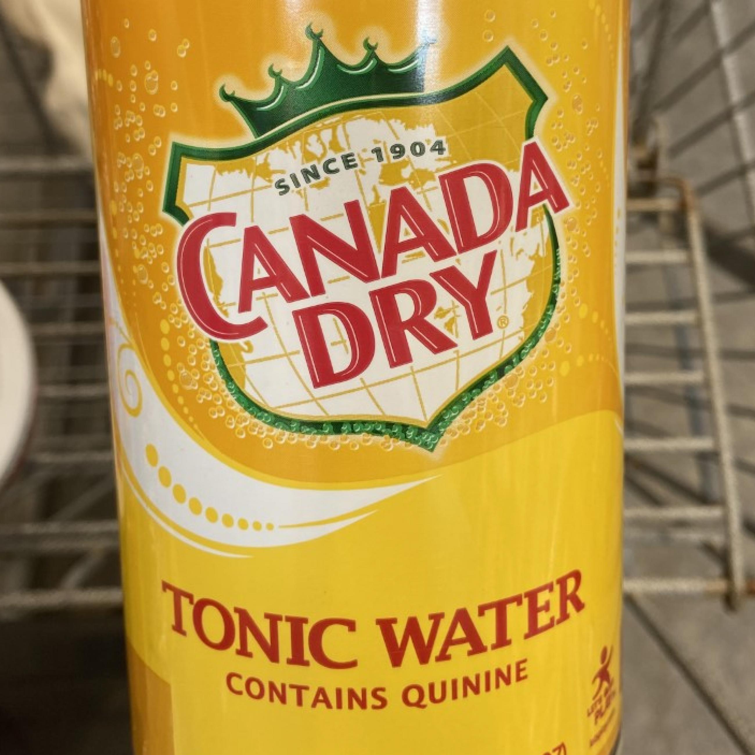 A bottle of Canada Dry Tonic Water