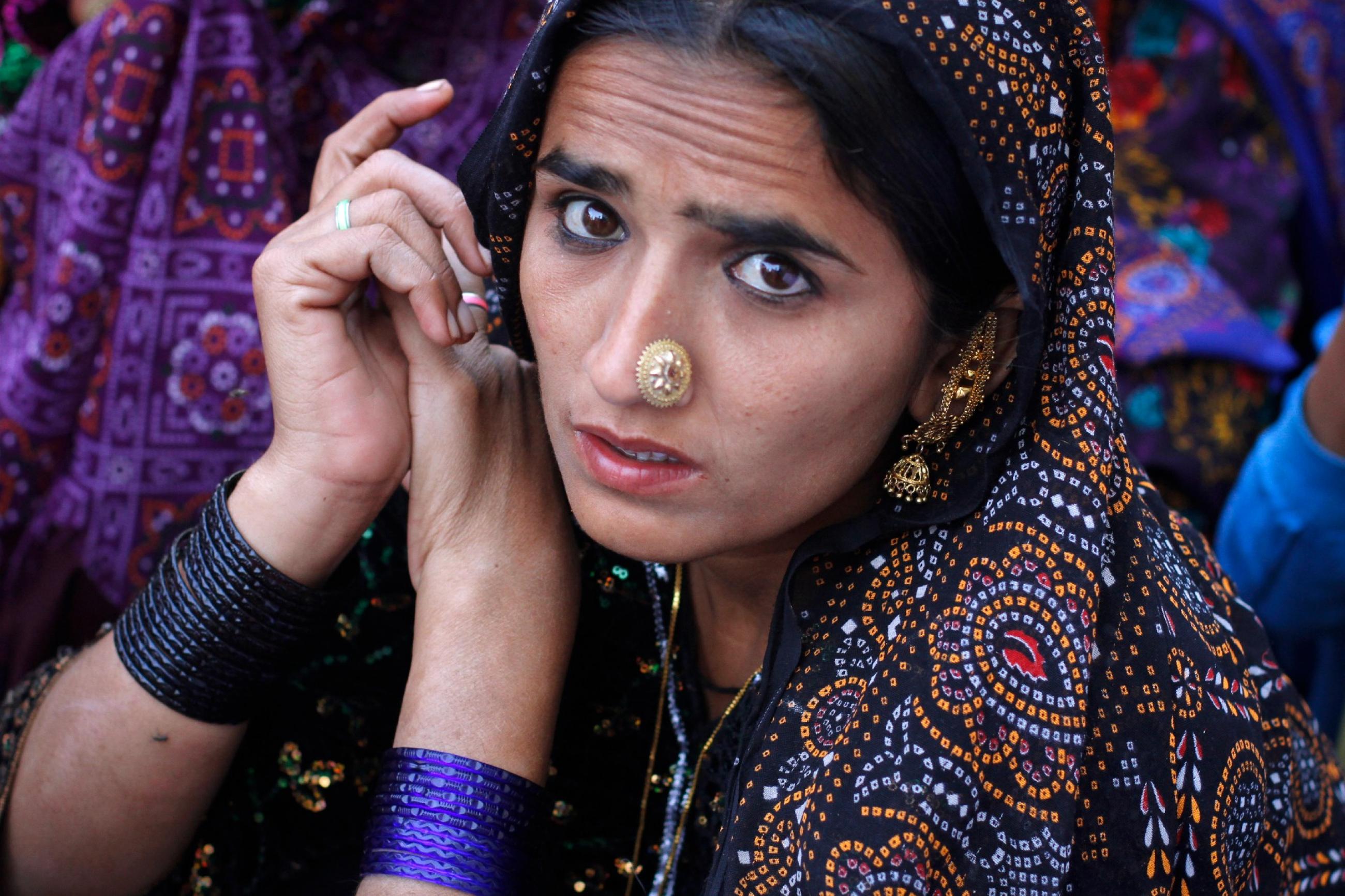 A woman takes part in a rally to commemorate International Women's Day in Karachi March 8, 2012