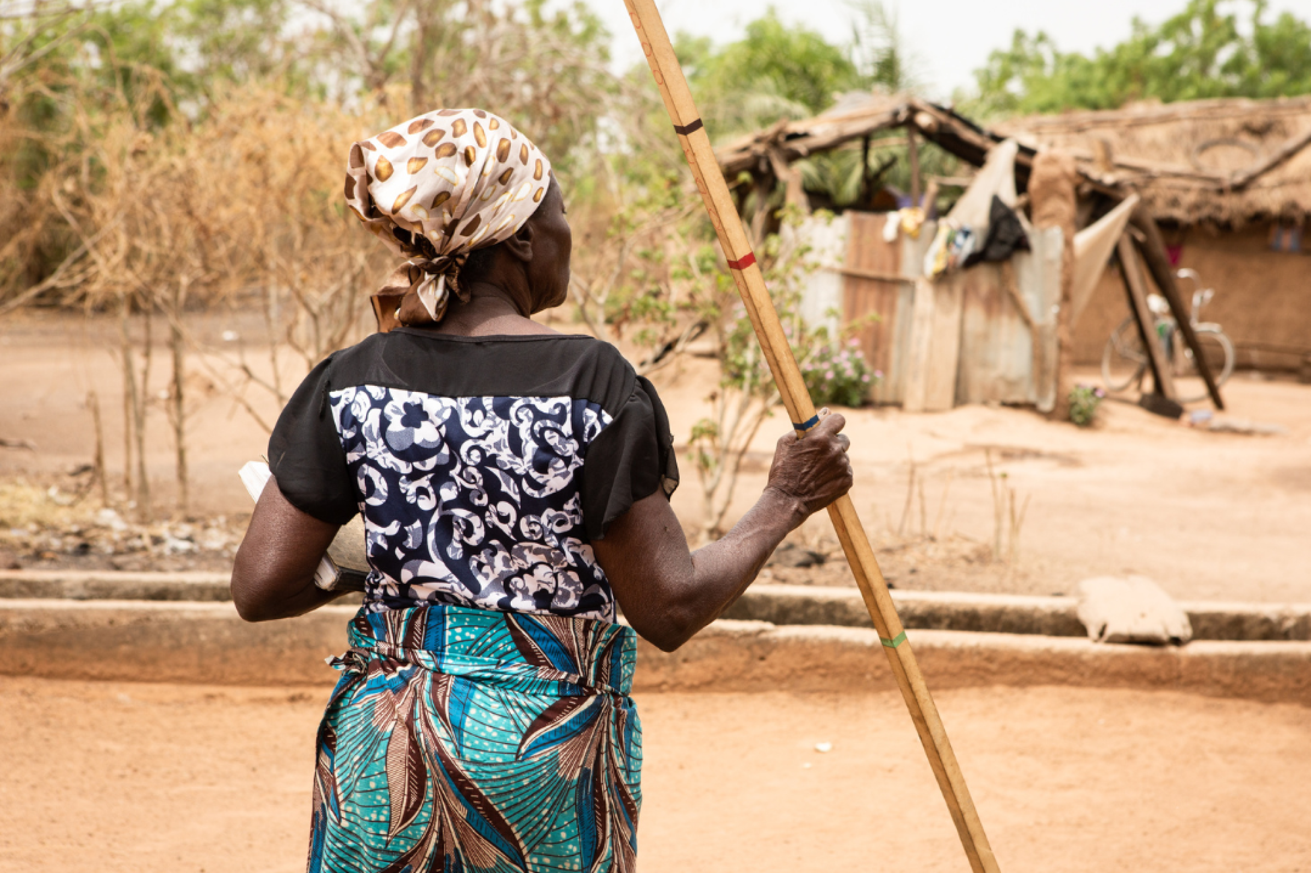 Agnes Kalié, a health worker, gives out a drug treatment to prevent against one of the debilitating neglected tropical diseases.