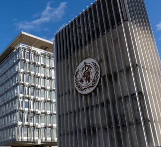The World Health Organization headquarters is seen, in Geneva, Switzerland, on January 28, 2025. 