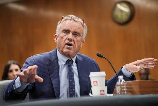 U.S. Health and Human Services Secretary Robert F. Kennedy Jr. testifies before the Senate Committee on Appropriations, on Capitol Hill, in Washington, DC, on May 20, 2025. 